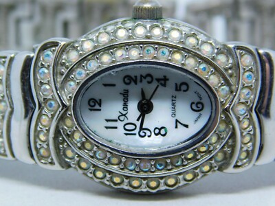 Xanadu Mineral Crystal Silver Tone Quartz Analog Ladies  display picture 3