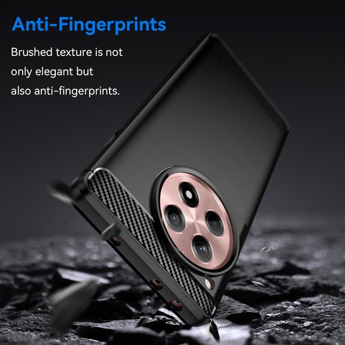 Case Slim Carbon Fiber Soft TPU Cover + Screen Protector For OnePlus 12 / 12R - Picture 13 of 28