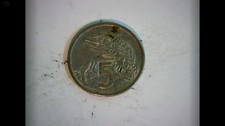 New Zealand 1982 5 Cents New Zealand 5 Cents (Tuatara) Coin