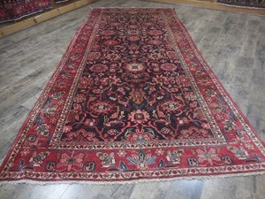 Geometric Turkish Vintage Rug,Turkish HandMade Anatolian Tribal Rug 5x10.9 Ft