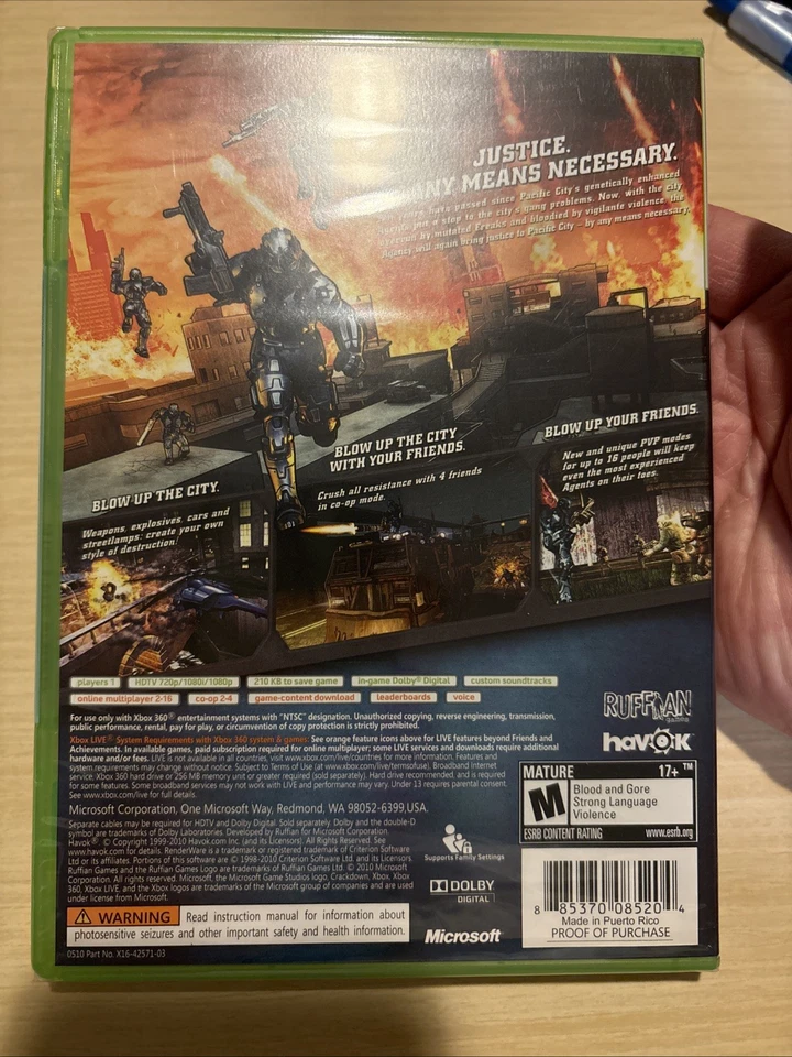 Crackdown 2 (Microsoft Xbox 360, 2010) - Brand New - Image 2 of 4