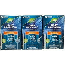 (3) Natures Way FORTIFY Probiotic AGE 50+ daily 30 Billion 30 caps Exp: 05/2026