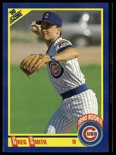 Greg Smith *ROOKIE CARD* (RC) 1990 Score #614. rookie card picture