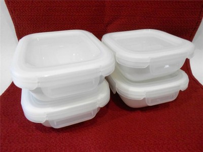  NEW Corelle BAKE SERVE STORE *Choose: 1.25 OR 2 Cup White DISH & SNAPWARE COVER