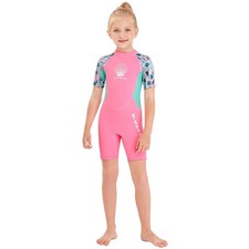 Wetsuit Shorty Neoprene Thermal Diving Swimsuit 2.5MM for Girls Boys Teen You...