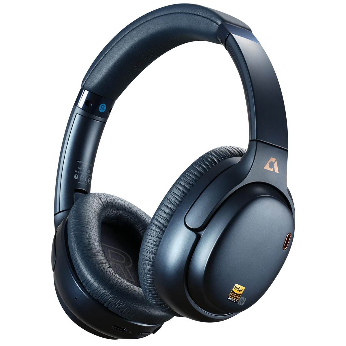 【日本未発売】INVOKE Bluetoothヘッドフォン　ネイビー 1Mii AI E700 Hybrid Active Noise Cancelling Headphones, Bluetooth