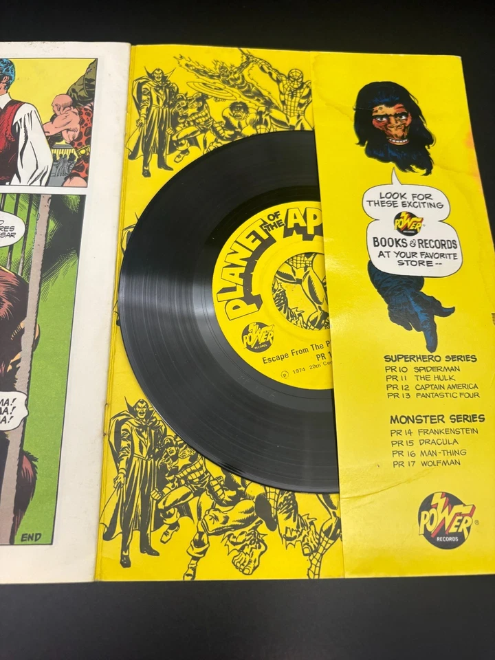 Escape From The Planet Of The Apes Book & Record Set 1974 - Image 4 of 4