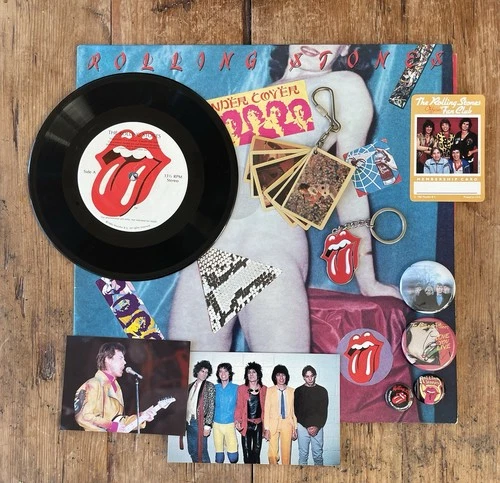 Rolling Stones Bundle- Undercover Album, Fan Club Items + C Watts drumsticks