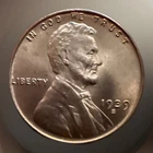 1939-S Lincoln Wheat Cent Penny GEM BU SOLD AS PICTURED *UNCIRCULATED* RED #2589