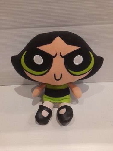 Vintage 1999 Powerpuff Girls Buttercup Plush Cartoon Network 8" Free Postage 