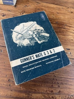 GUNNER'S MATE G 3&2 Naval Education NAVEDTRA 10185-C (1974 P.B Book) Illustrated