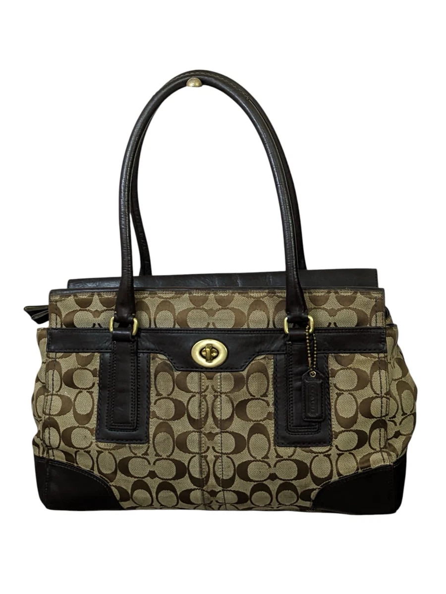 Coach Hampton Turn Lock Satchel/Top Handle Bag Handbags & Bags for