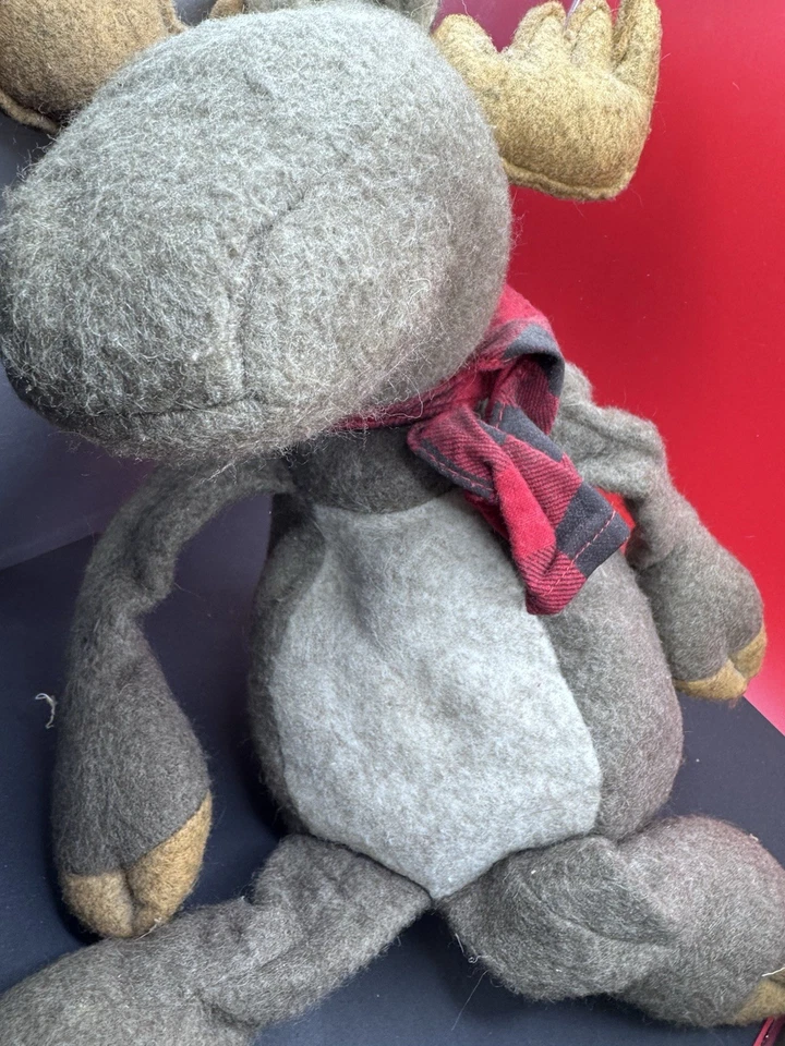 VTG Hallmark Plush Bruce The Moose Holiday 16in Stuffed Animal - Image 4 of 4