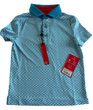Redvanly Boys Blake Polo Color Malibu Blue Size Small New With Tag
