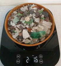 Authentic Sea Glass 2 lbs Surf Tumbled Beach Craft Jewelry Lot Large Variety 1