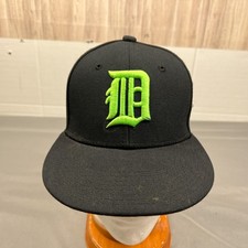OC Sports MLB Elite Series Detroit Tigers Green Logo Cap Adult Fitted 6 3/4 Hat