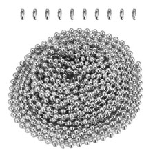  Catena a sfere OUNONA da 3 metri di lunghezza, diametro 2,4 mm con 10