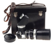 LEICA VISOFLEX TELYT 1:4/200mm f 200mm CAP CASE RARE NR