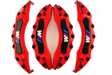 4 PCS Red M Style Brake Caliper Covers for BMW – Universal Fit Front & Rear Set