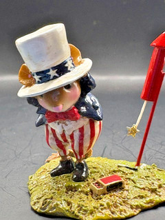Cheer for the Red White & Blue Wee Forest Folk M 438 Red Rocket made for 10 mo.