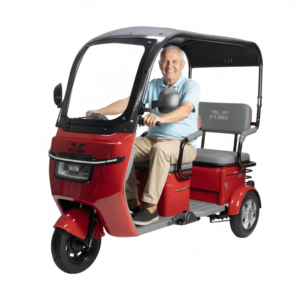 Volta VM5 NEO Elektro Dreirad mit Dach mit 2 Sitzen 25kmh Führerscheinfrei COC - Bild 2 von 4