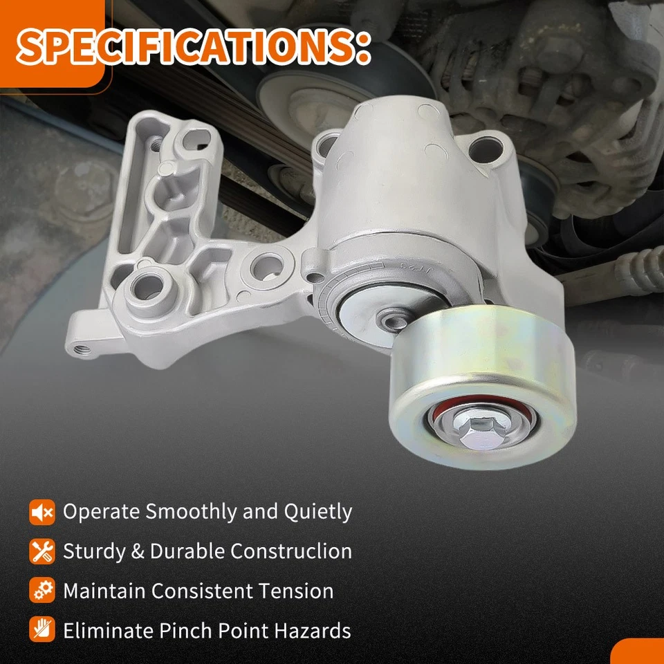 For Toyota Tacoma 4Runner Tundra V6 4.0L Drive Belt Tensioner & Idler Pulley Kit - Image 2 of 4