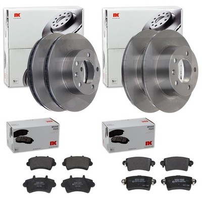 NK BREMSSCHEIBEN + BELÄGE VORNE + HINTEN passend für RENAULT MASTER 2 JD