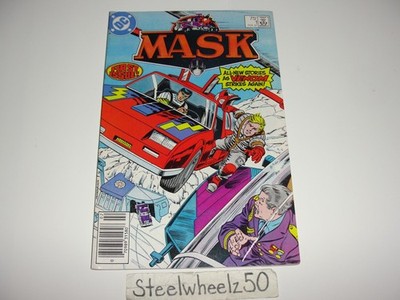 MASK #1 Newsstand Comic DC 1987 Matt Tracker Vs Venom 80s Cartoon Curt Swan HTF