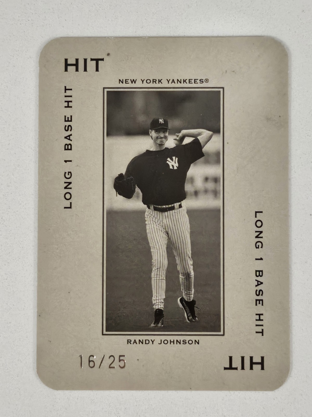 2005 Donruss Randy Johnson #PG-38 . Numbered #16 of only 25.