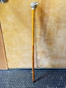 BALD EAGLE SIMULATED SCRIMSHAW HEAD MAJESTIC WALKING CANE