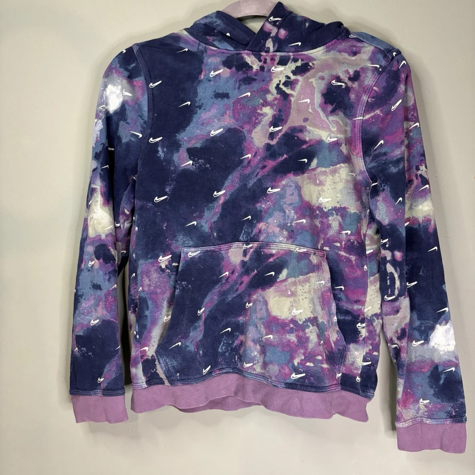 Nike Niños Talla Grande Ropa Deportiva Club Pullover Sudadera con Capucha Azul Valeriana Cañón Púrpura Foto 2 de 4