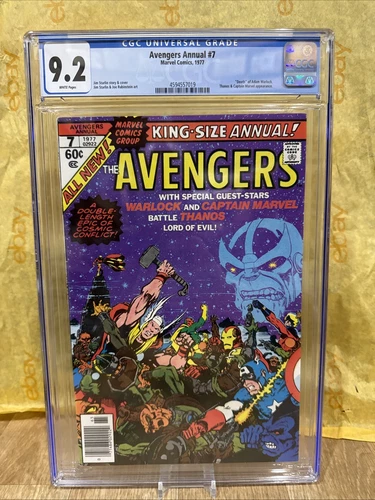 Avengers Annual #7 (CGC 9.2 Death' of Adam Warlock - 1977 Graded Comic
