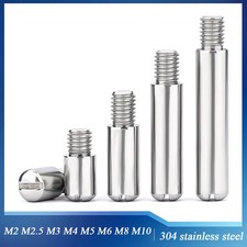 Slotted Cylindrical Pin Stainless Dowel External Thread Locating Pin Stud Rods