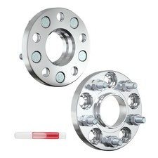 2x 20mm Wheel Spacers 5x4.5 Hub Bore 64.1mm M12x1.5 For Honda Cr-v 2019-2022