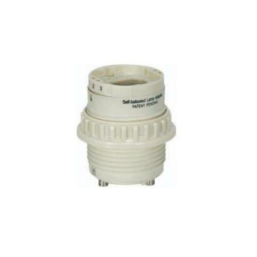 Satco Smooth Phenolic GU24 - 4-Pin CFL Socket with Ring - 801850 - Picture 1 of 1