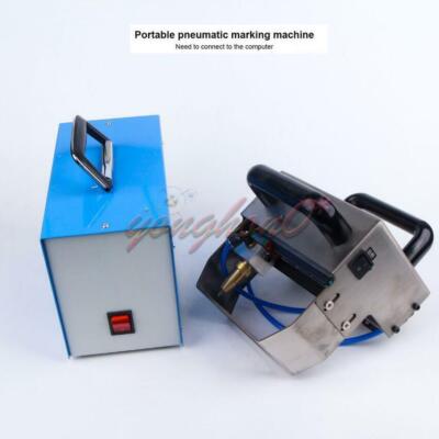 Portable Pneumatic cutting plotter marking machine making characters on metals #