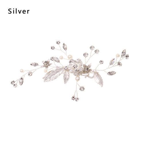 Accessories Alloy Flower Hair Pins Bride Headwear Crystal Hair Clip for Bridal - Picture 14 of 14