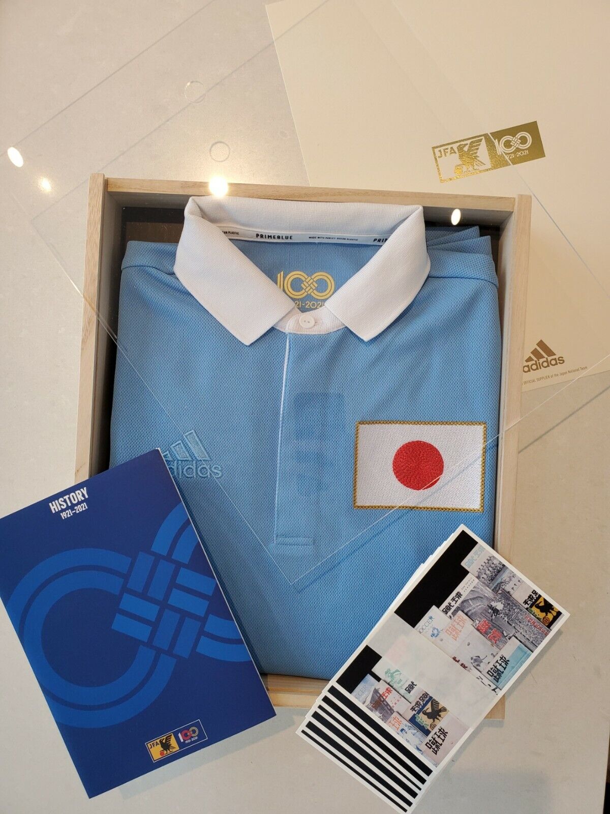 ADIDAS JAPAN 100TH ANNIVERSARY JERSEY Football Limited Edition Sz M 日本  FZ6751