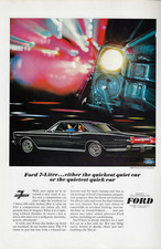 1966 Ford Galaxie 7-litre V-8 Competition Car Hard-top Coupe Vintage Print Ad 1966 Ford Galaxie 7-litre V-8 Competition Car Hard-top Coupe Vintage Print Ad