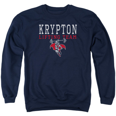 SUPERMAN KRYPTON LIFTING Licensed Adult Pullover Crewneck Sweatshirt SM-3XL