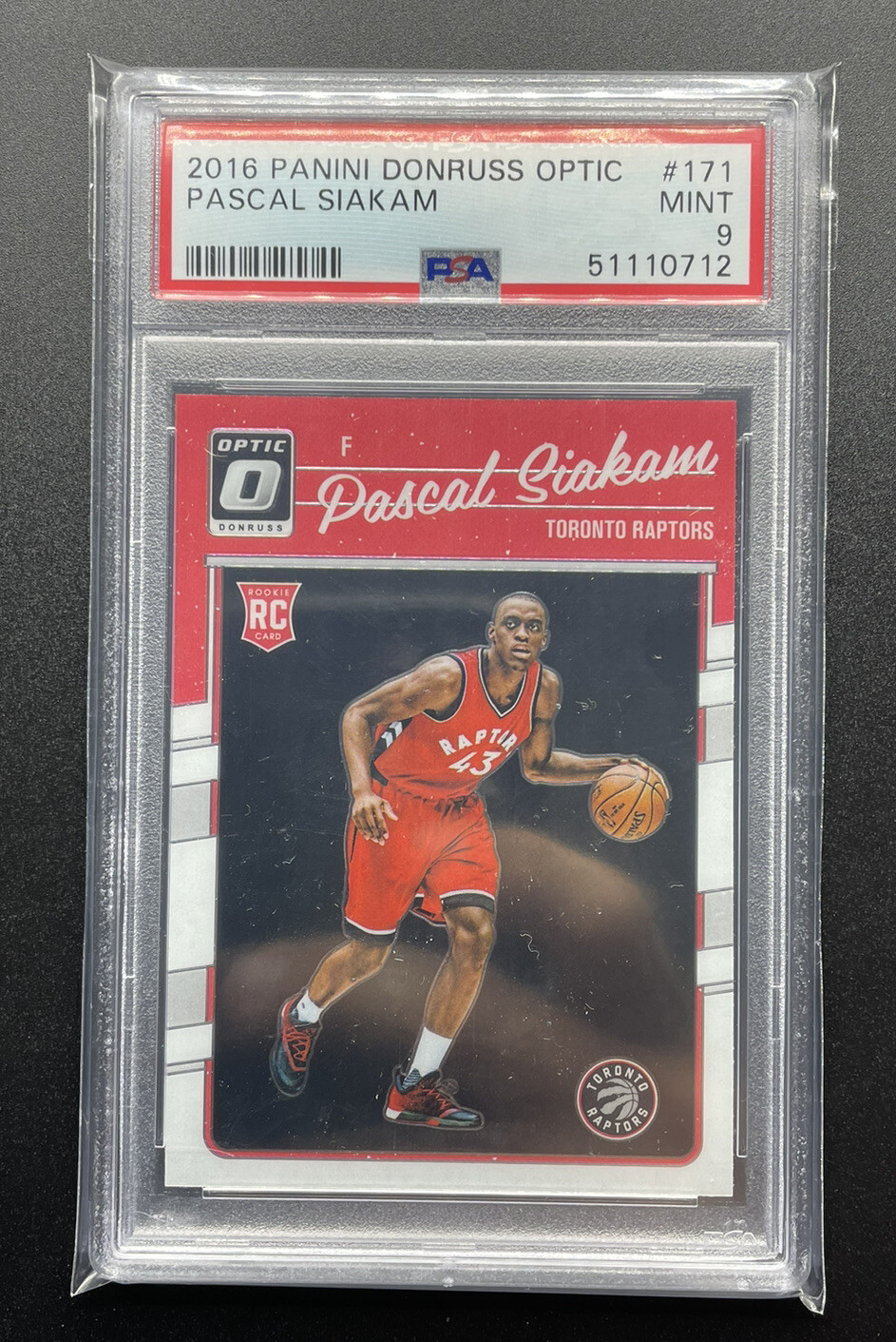 2016-17 Donruss Optic Pascal Siakam Rookie Card RC #171 PSA 9 Mint Raptors