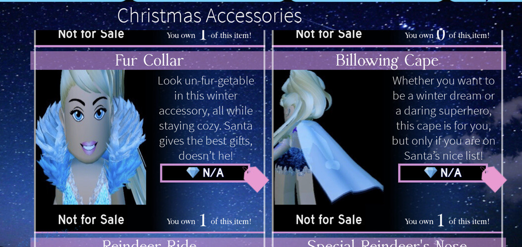 💝 💙Christmas Event Accessories Royale High Roblox 💙💝 eBay