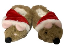 KID'S Baby Christmas Slippers S/M 5"-6.5" Soft Cozy Mouse Holidays Socks
