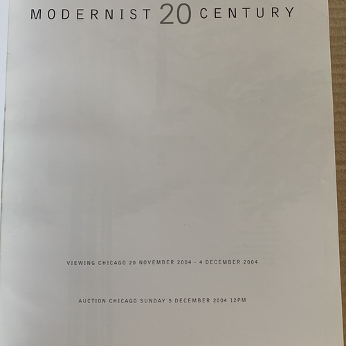 Wright Auction Catalog Modernist 20th Century Design 5 Dec 2004 MCM - Picture 4 of 9