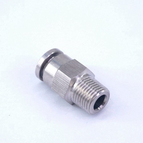Fit Tube 4-16mm To Male Thread 304 Stainless Straight Pneumatic Pushfit Fitting - Picture 21 of 72