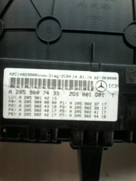 Кластер спидометра 2018 Mercedes Benz C300 подходит для 18 GLC300 ID A2059007433 - Изображение 3 из 4