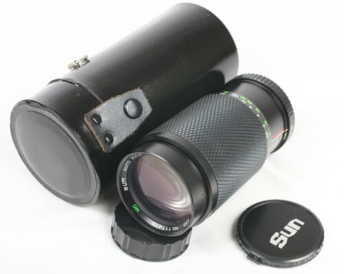 Sun 75-200mm f/4.5 Macro MC Zoom Lens Contax Yashica Mount - Foto 1 di 6