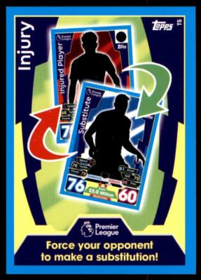 Match Attax 2017-2018 Verletzung - Taktikkarte Nr. T5