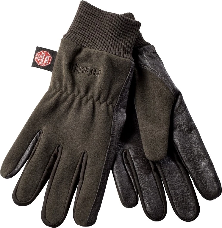 HÄRKILA Handschuhe PRO SHOOTER - Gore-Tex Windstopper + Leder braun