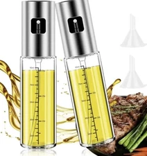 2set Stainless Olive Oil Sprayers Cooking Mister Spray Pump Fine Bottle Kitchen